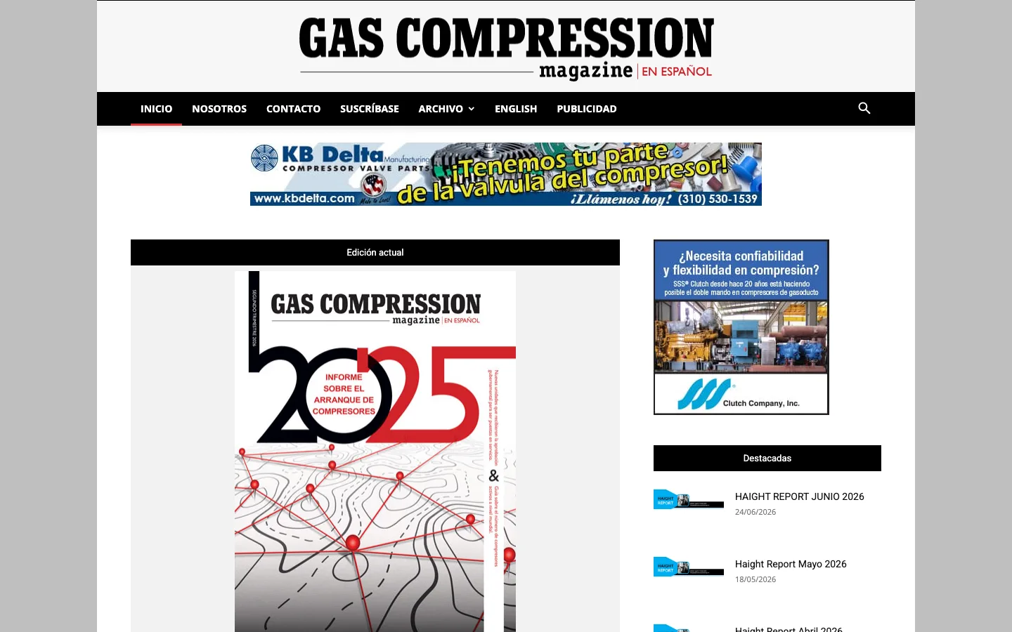 Gas Compression Magazine En Español homepage