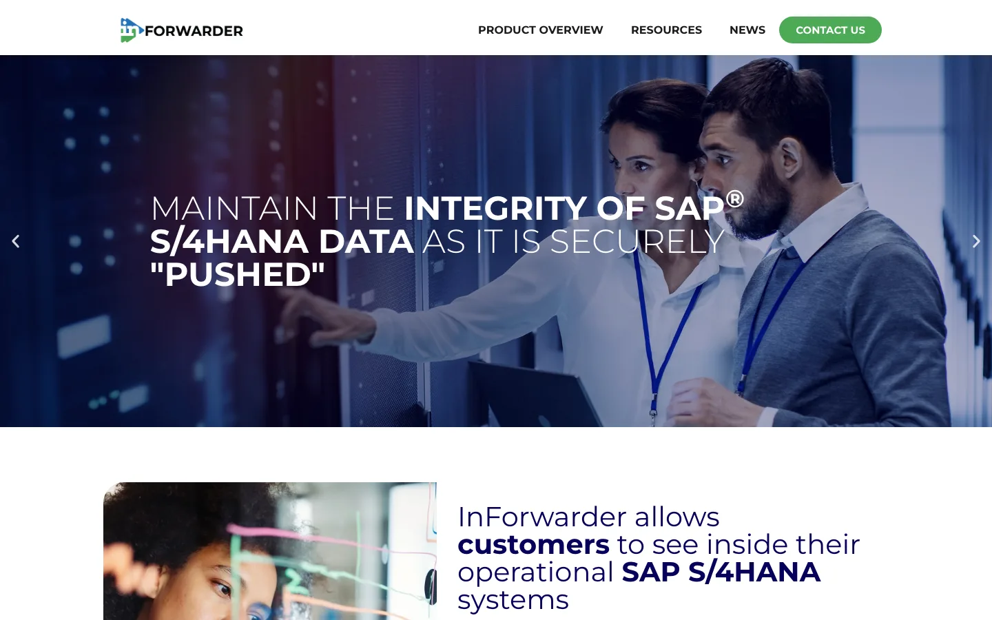 InForwarder homepage