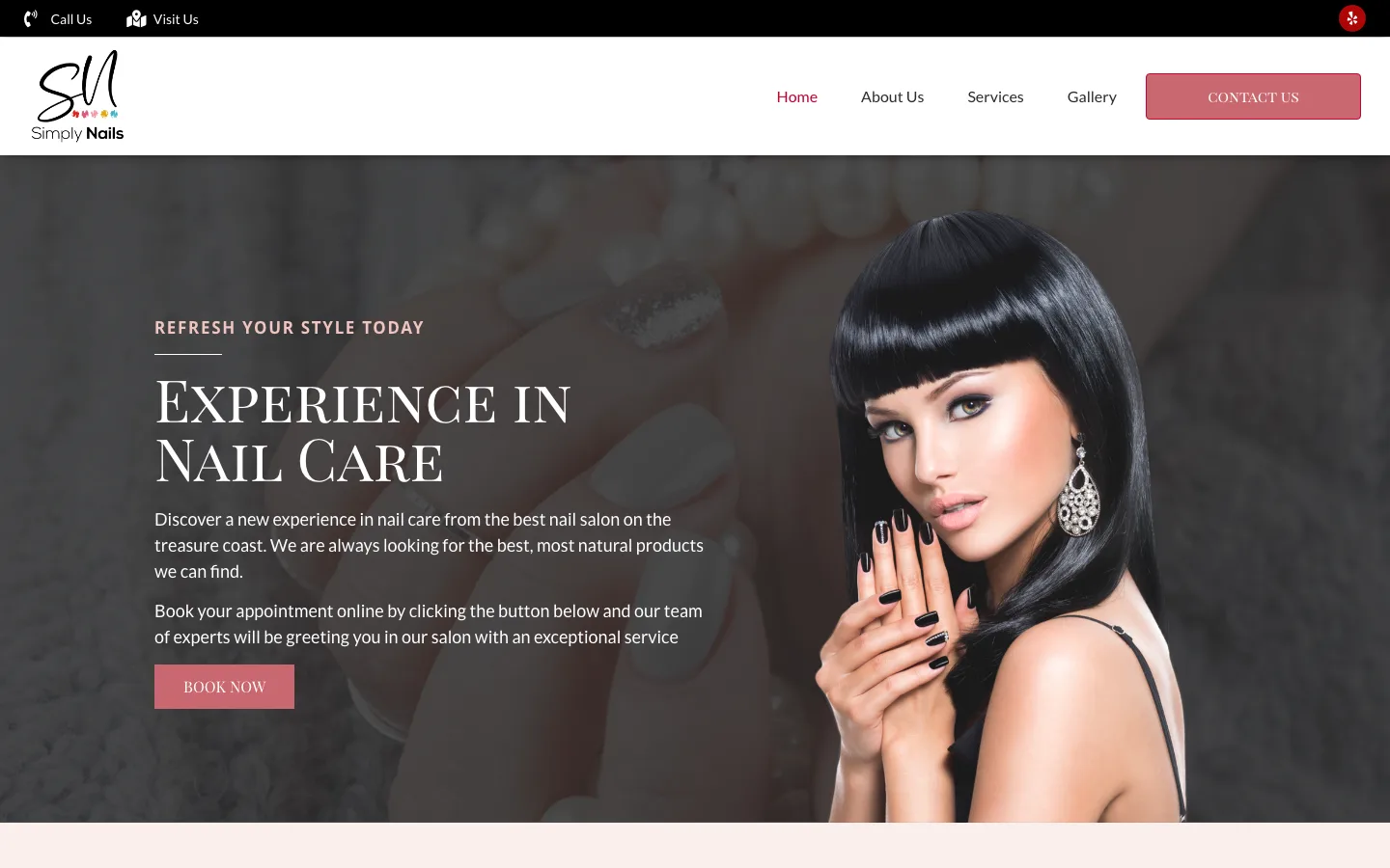 Simply Nails Salon homepage