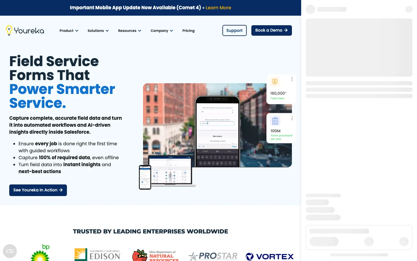 Youreka homepage